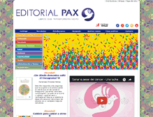 Tablet Screenshot of editorialpax.com